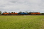 BNSF 3837, GECX 2040, BNSF 8125, 3177